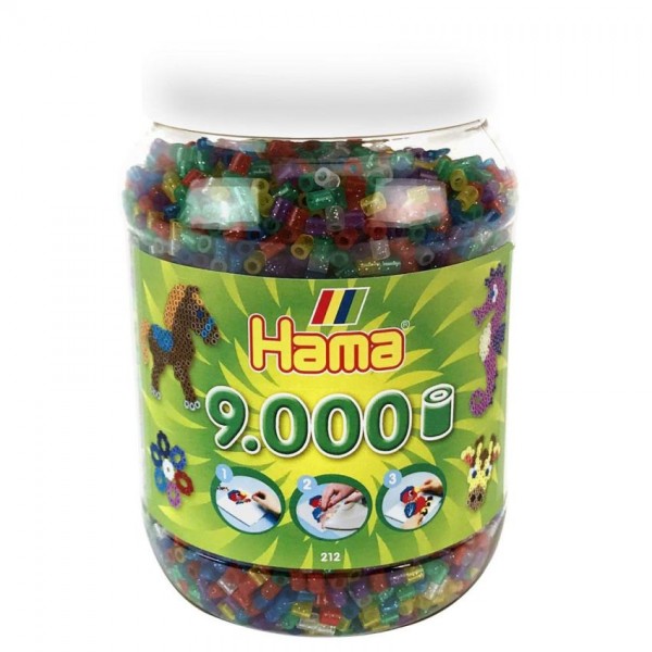 Hama Strijkkralen in Pot (9000) Glitter