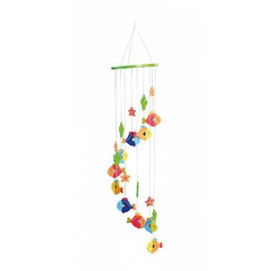 Hangdecoratie mobiel met vissen 65 cm