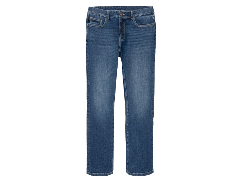 Heren jeans straight fit (46 (30/30), Blauw)