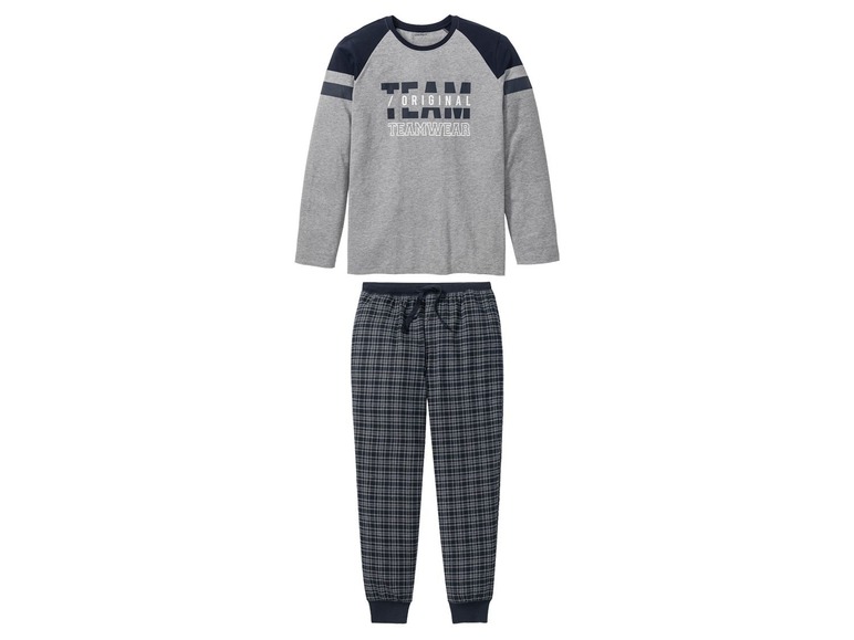 Heren pyjama M (48/50), Grijs/geruit