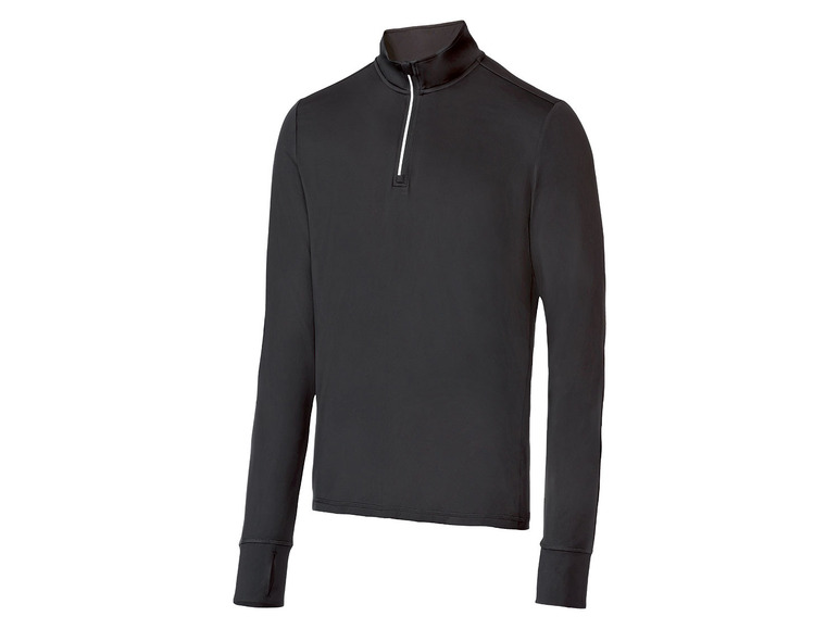 Heren sportshirt (M (48/50), Zwart)