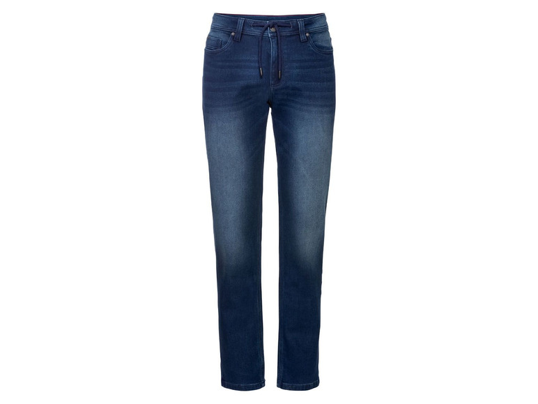 Heren sweatdenim (48 (32/32), Donkerblauw)