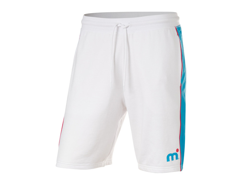 Heren sweatshorts (M (48/50), Wit)
