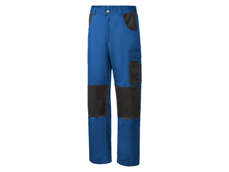 Heren werkbroek (46, Blauw/zwart)