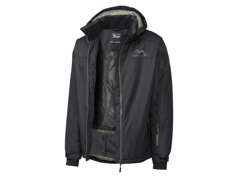 Heren wintersportjack 50, Zwart