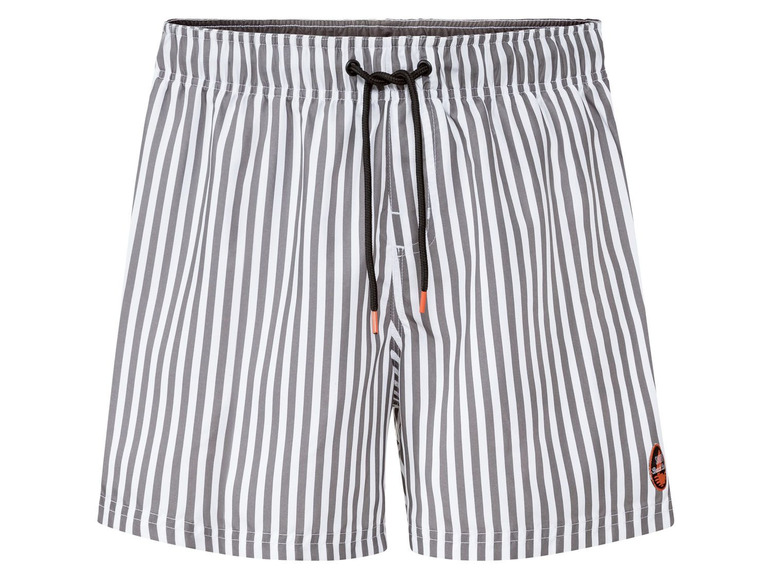 Heren zwemshort (XL, Zwart/wit/gestreept)