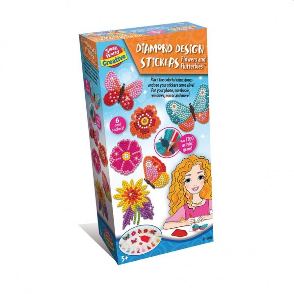 Hobbydoos Diamant Stickers Maken Bloemen en Vlinders