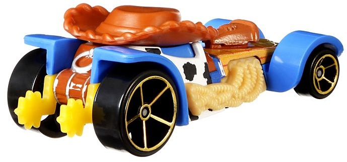 Hot Wheels Toy Story auto Woody 7,5 cm blauw/bruin