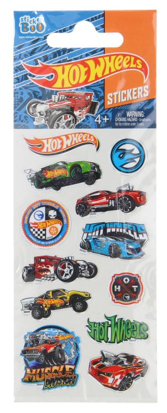 Hot Wheels stickervel