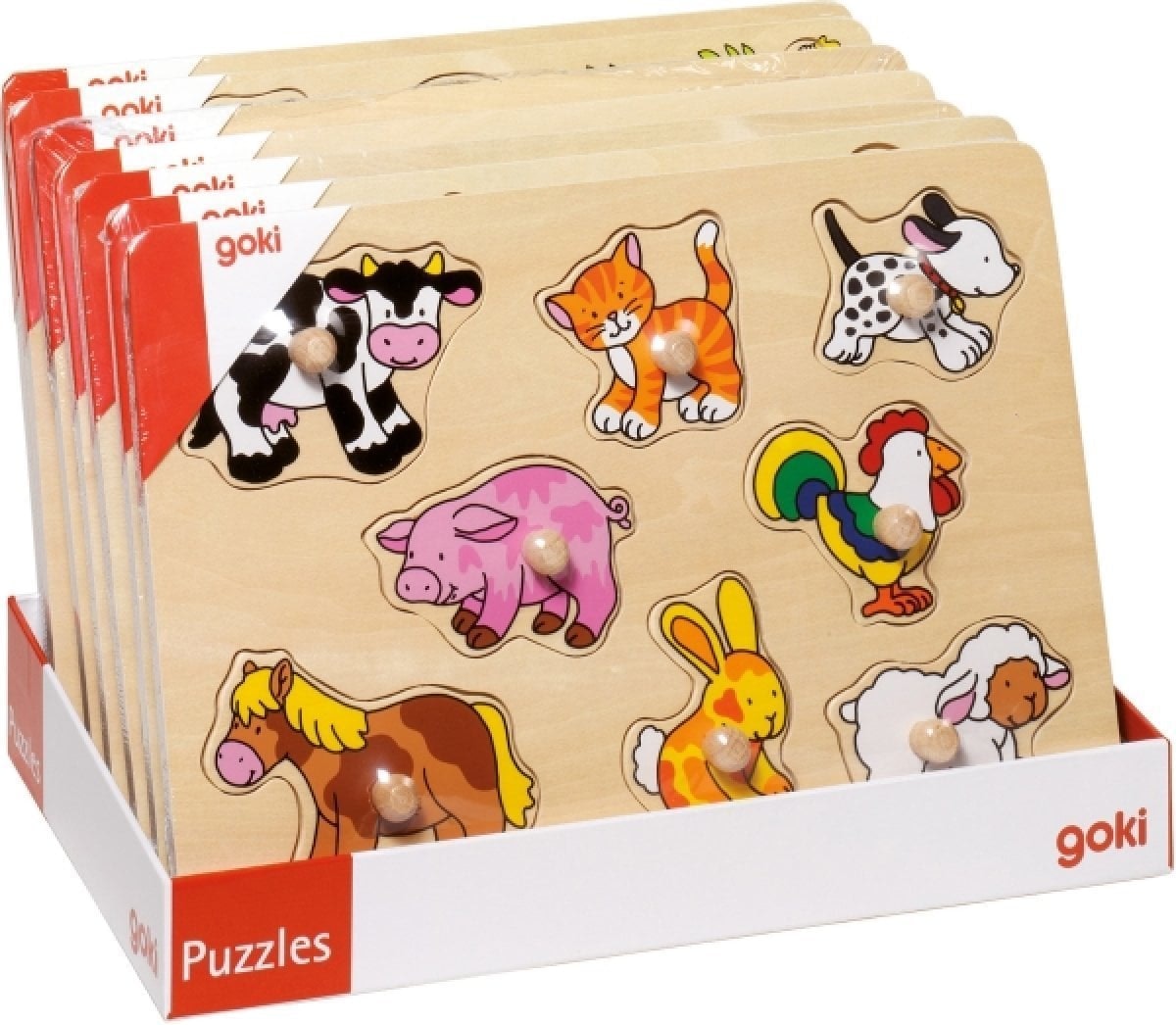 Houten knoppenpuzzel