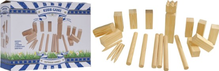 Houten kubb set - 11-delig