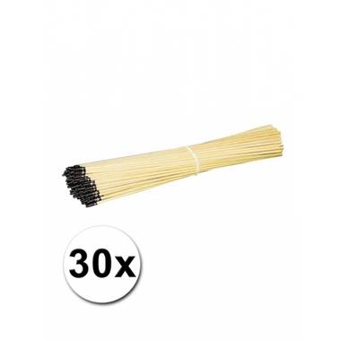 Houten lampionstokjes 40 cm 30 stuks