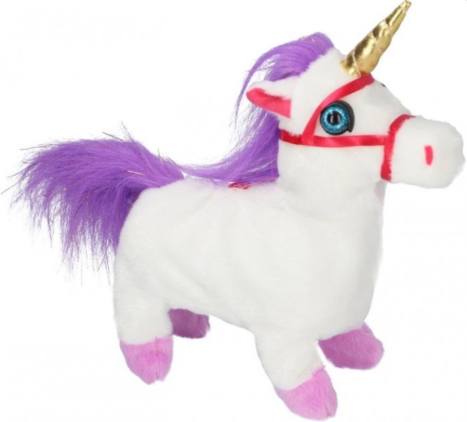 Interactieve Pluche Unicorn Knuffel b/o