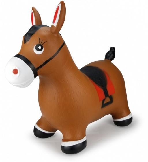 Jamara skippypaard junior 47 x 24 x 45 cm rubber bruin 3-delig