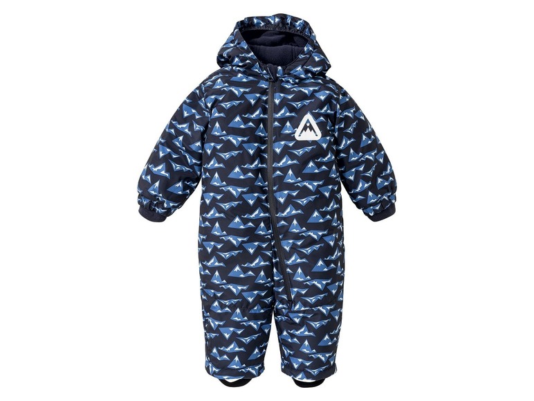 Jongens winteroverall 86, Donkerblauw all-over-print