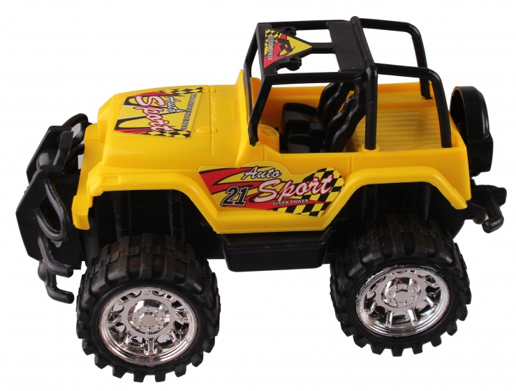 Jonotoys jeep High Speed 16 cm geel