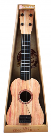 Jonotoys ukulele King of Music 4 snaren 52 cm bruin