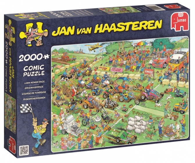 Jumbo Jan van Haasteren Grasmaaierrace legpuzzel 2000 stukjes