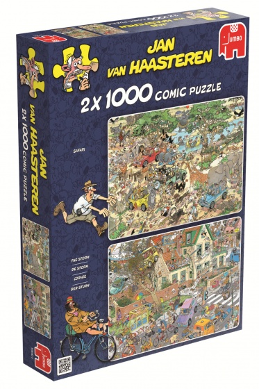 Jumbo Jan van Haasteren Safari & Storm 2 puzzels 1000 stukjes