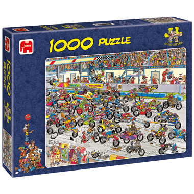 Jumbo Jan van Haasteren puzzel Motorrace - 1000 stukjes