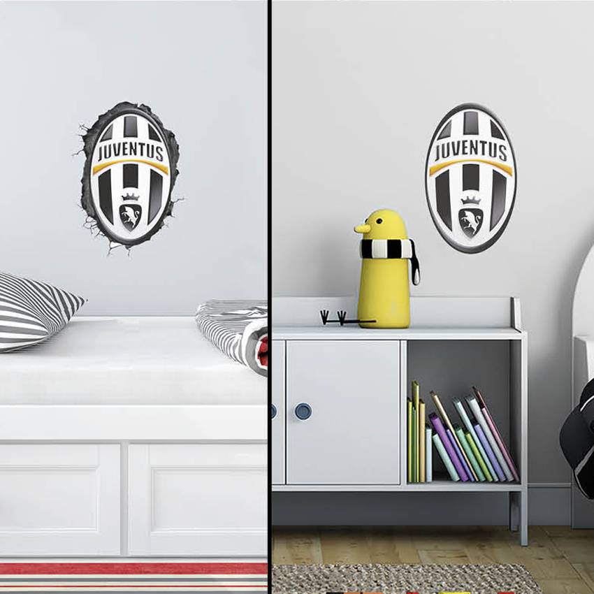 Juventus Muursticker Logo 60cm 2 stuks 35 cm