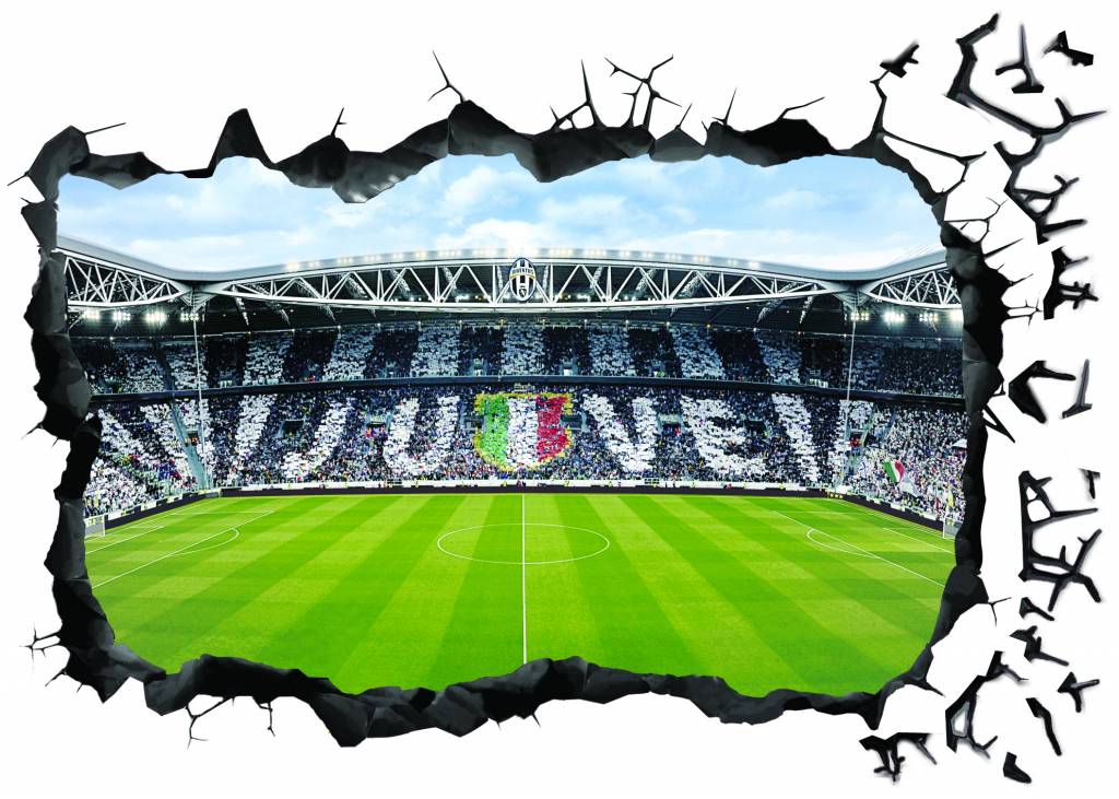 Juventus Muursticker Stadion 50x70cm