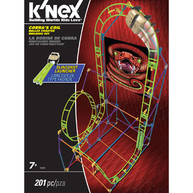 K\NEX Cobra\s coil achtbaan bouwset - 201 onderdelen