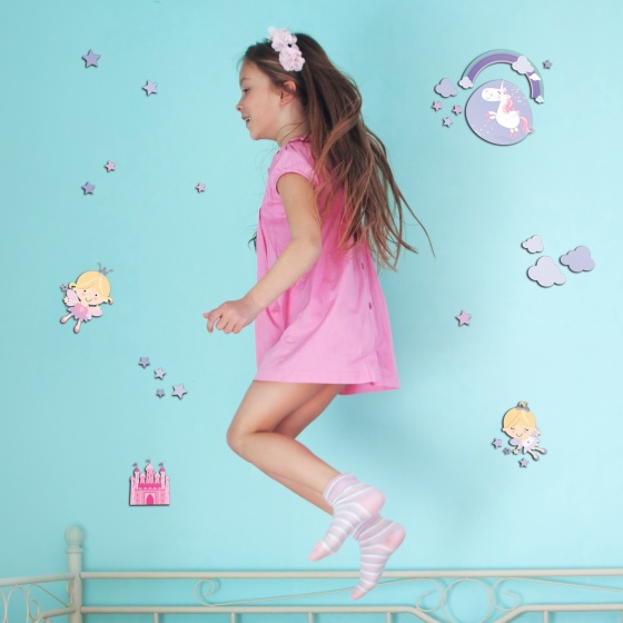 Kids Decor muurdecoratie 3 levels Happy Fairies junior