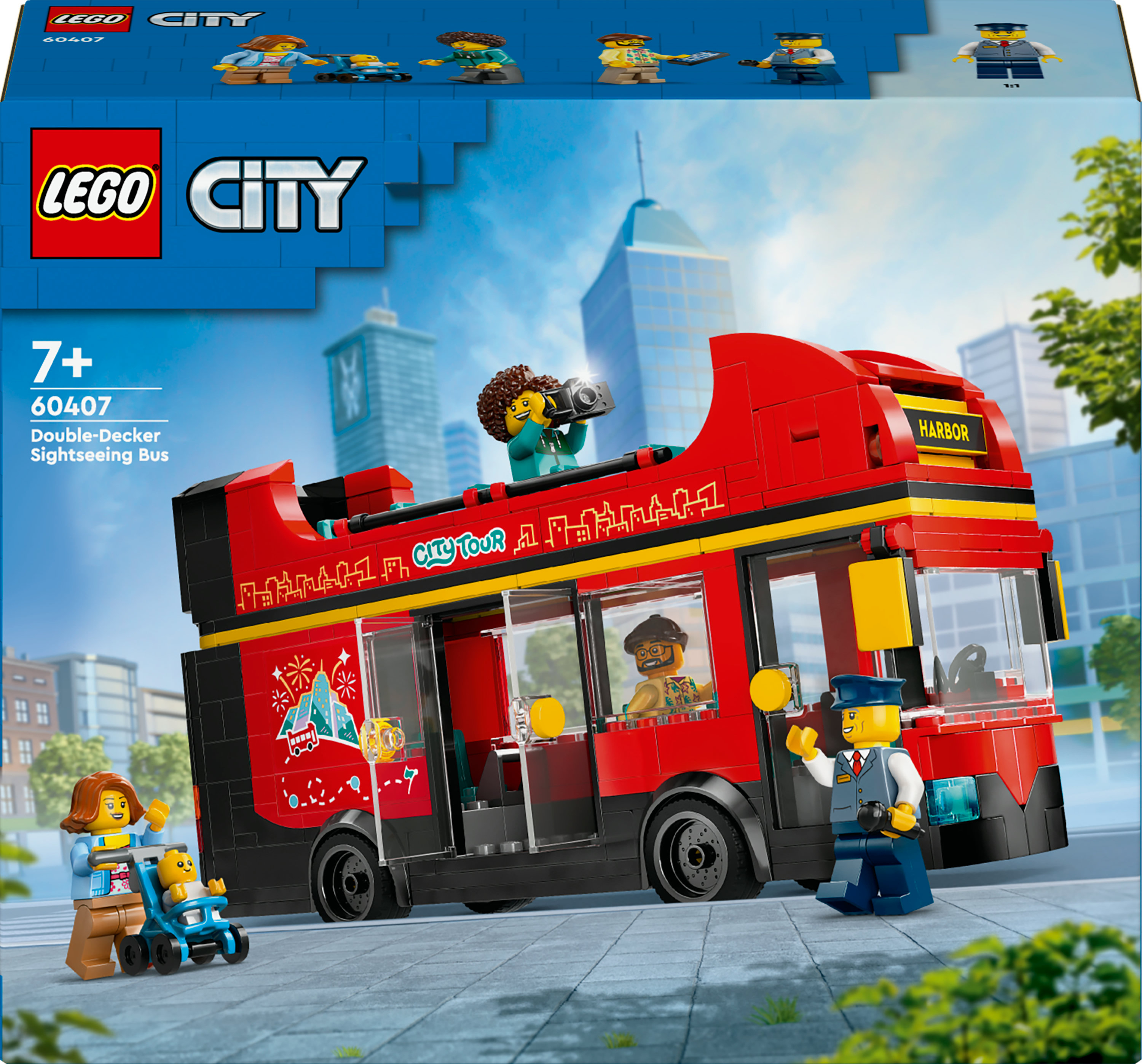 LEGO City 60407 Toeristische rode dubbeldekker