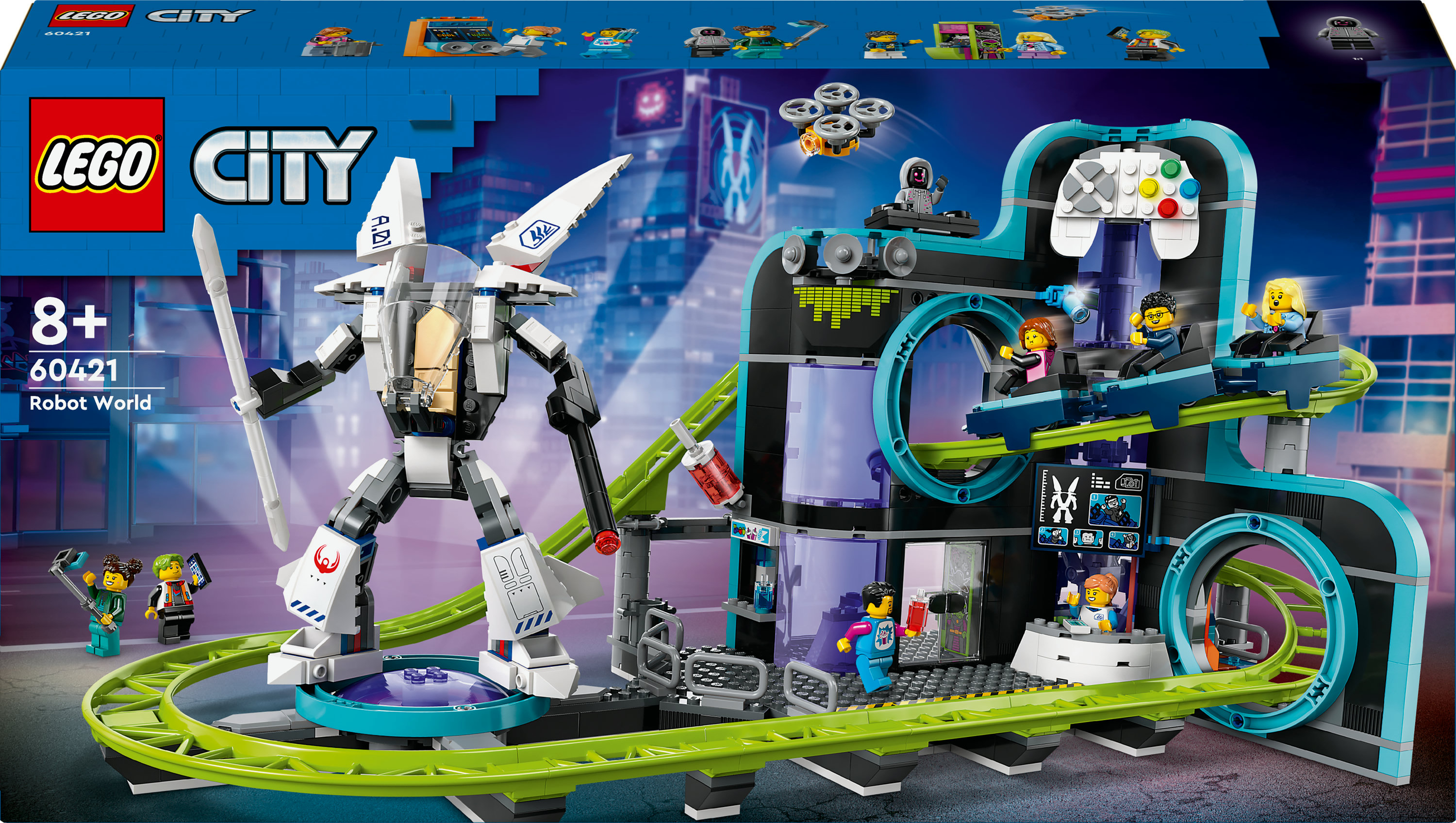 LEGO City 60421 Achtbaan in Robotwereld