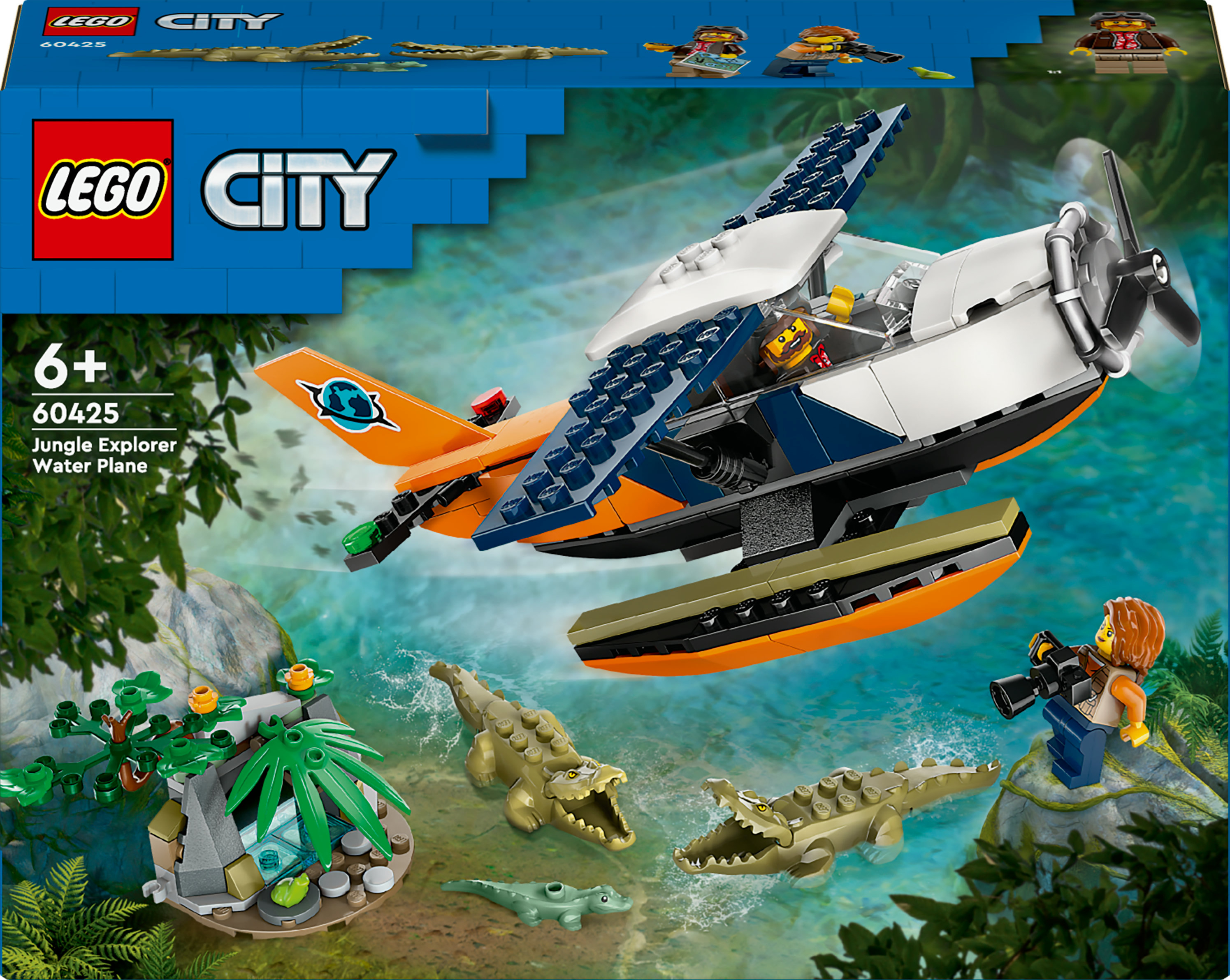LEGO City 60425 Jungleonderzoekers: watervliegtuig