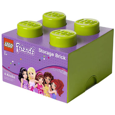 LEGO Friends opbergbox brick 4 - limoengroen