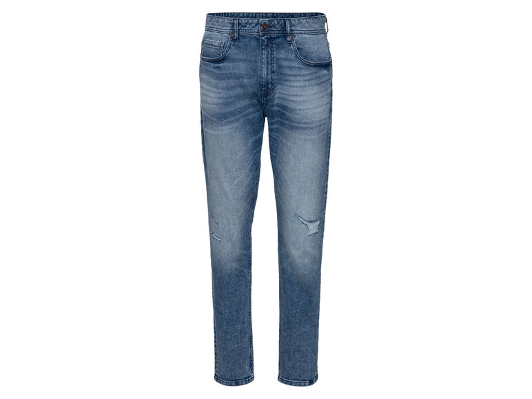 LIVERGY Heren jeans - tapered fit (52 (36/32), Blauw)