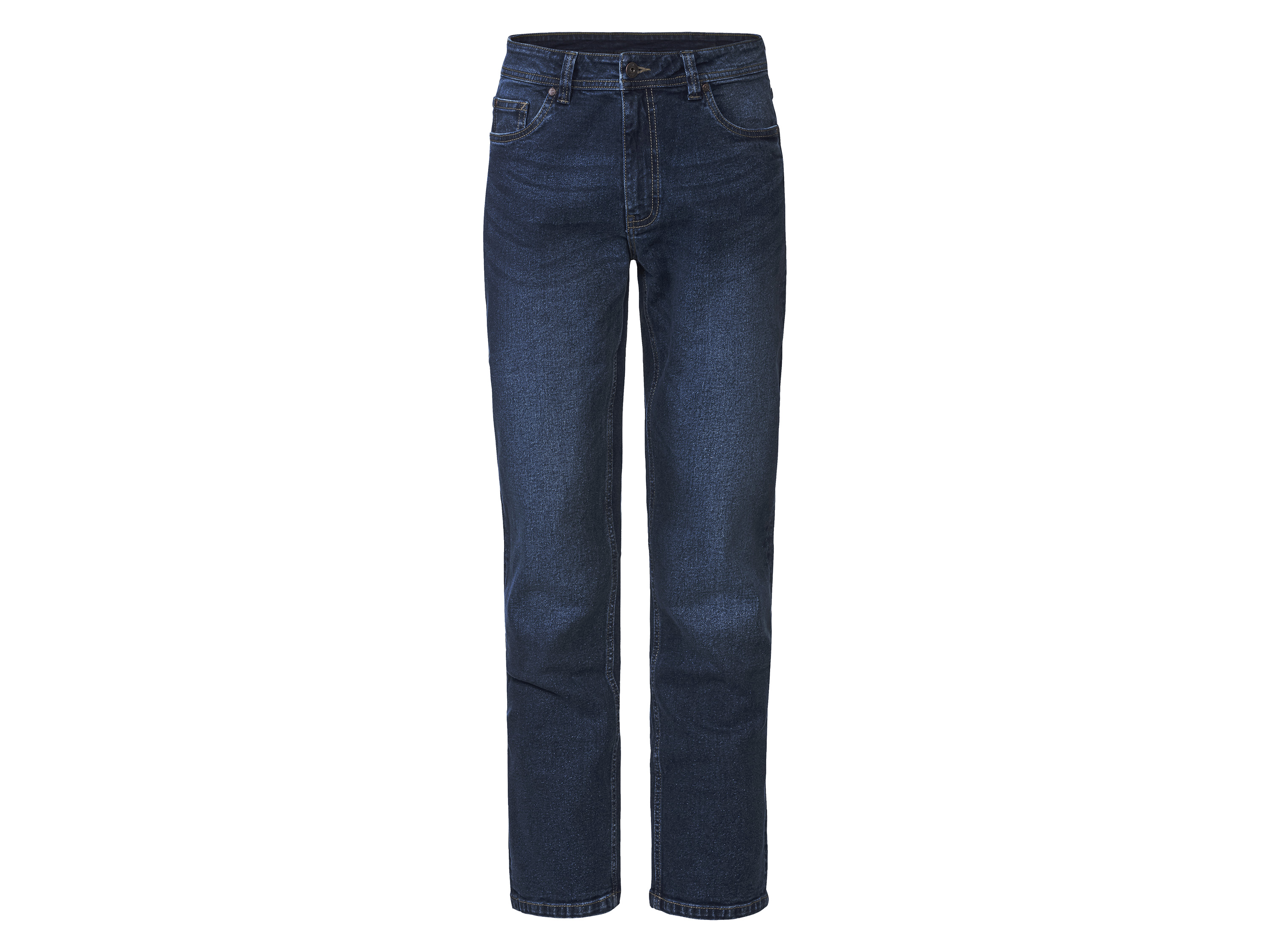 LIVERGY Heren jeans straight fit (52 (36/32), Blauw)