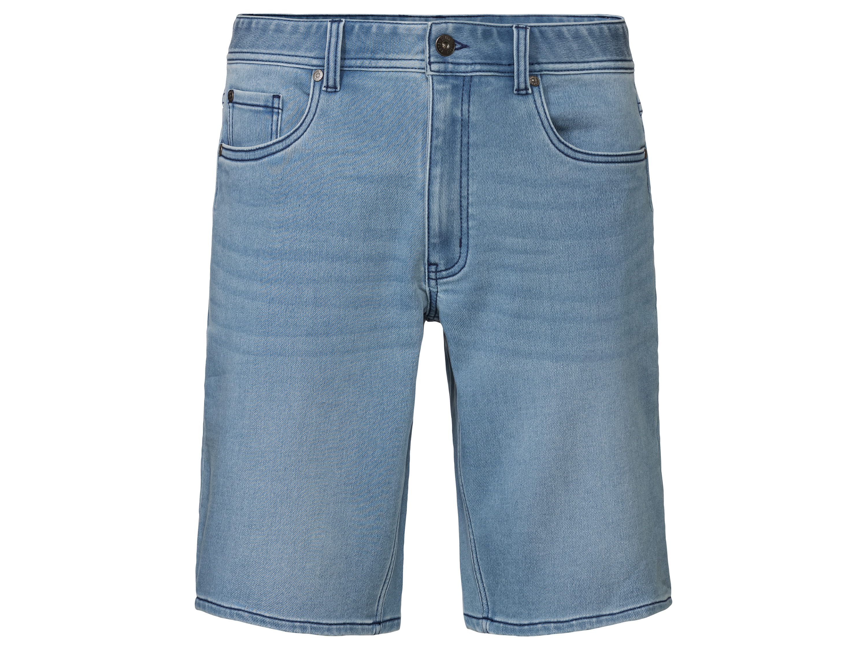 LIVERGY Heren sweatdenim korte broek (52, Lichtblauw)