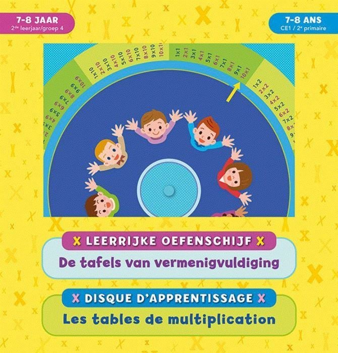 Leerrijke oefenschijf - De tafels van vermingvuldiging (7-8 j.)