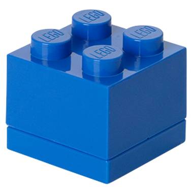 Lego 4011 mini brick box 2x2 blauw