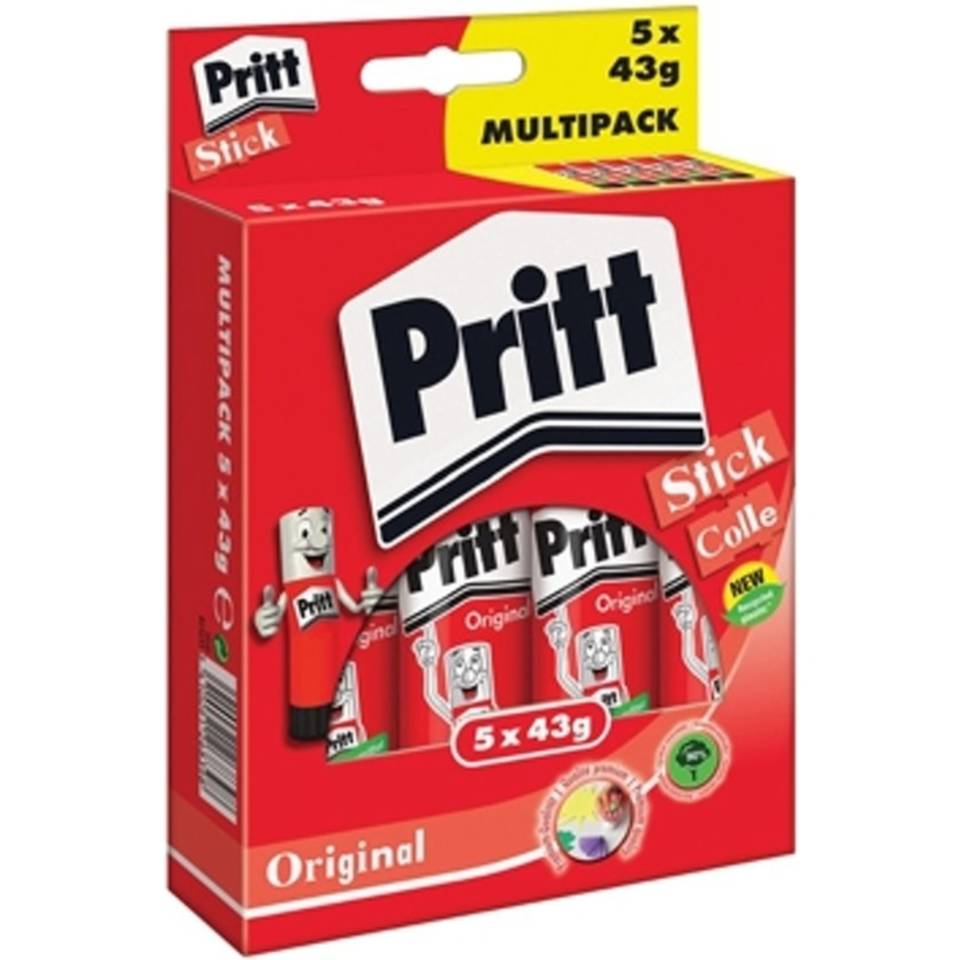 Lijmstift 43 gram pritt 4+1 gratis