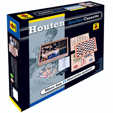 Longfield houten meerspellen cassette