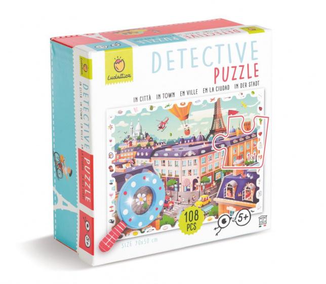 Ludattica legpuzzel detective junior 70 x 50 cm 108 stukjes