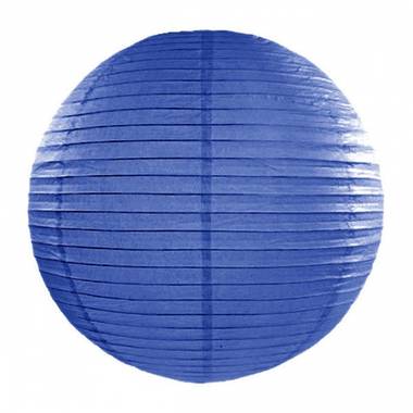 Luxe bol lampion donker blauw 50 cm