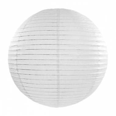 Luxe bol lampion wit 35 cm