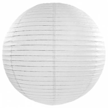 Luxe bol lampion wit 50 cm