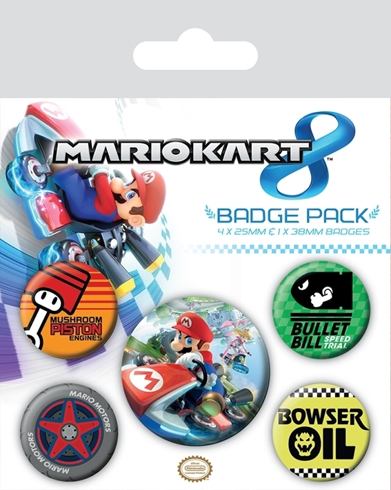 Mario Kart 8 Drift Badge Pack