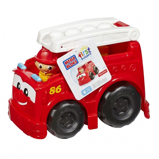 Mega Bloks First Builders Freddy de brandweerwagen 20 cm