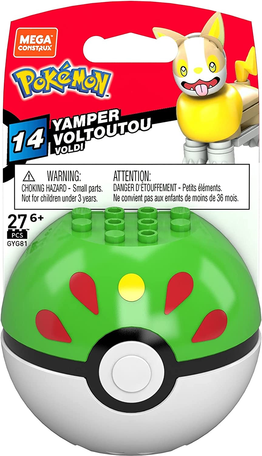 Mega Construx Pokemon - Yamper in Friend Ball