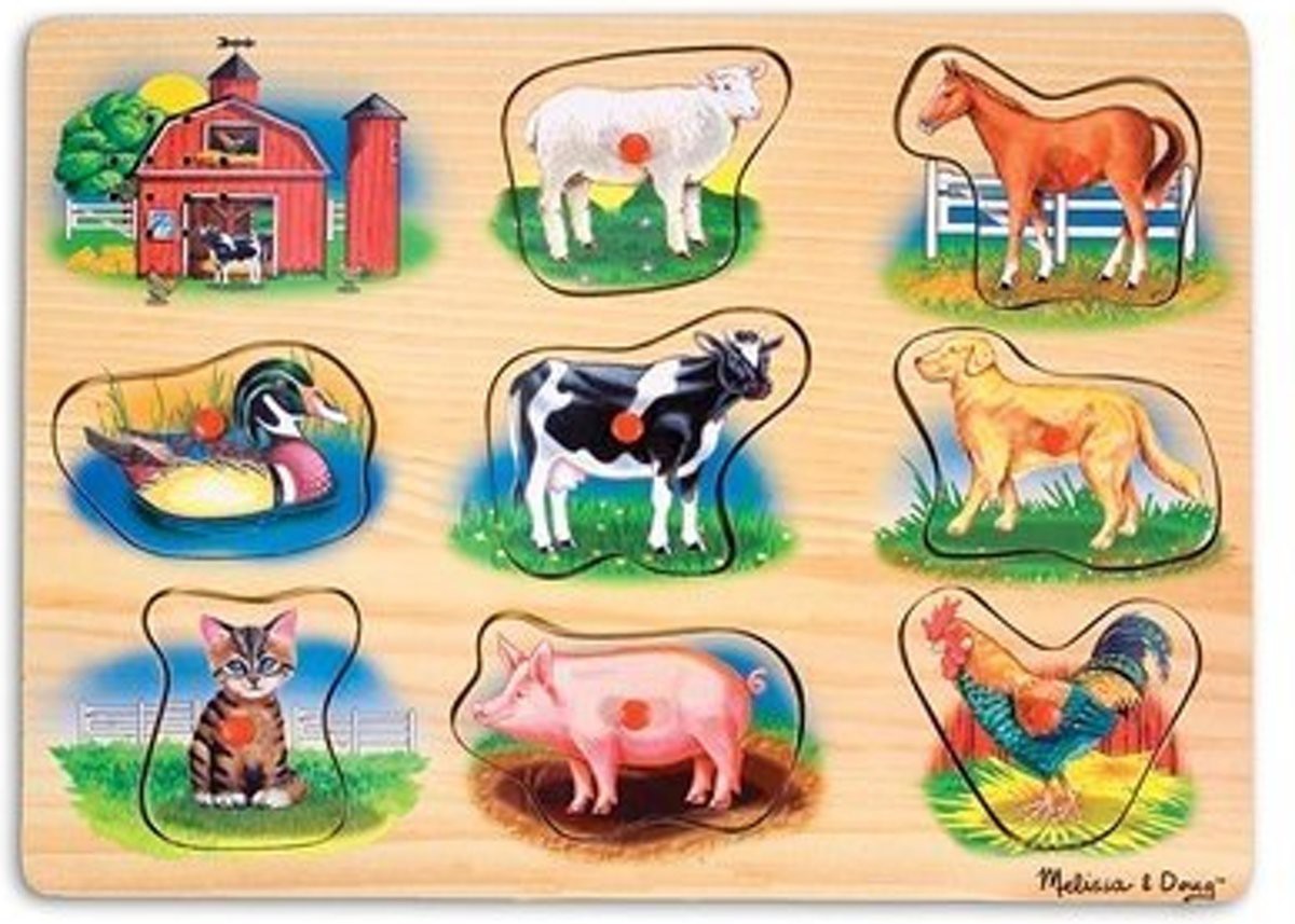 Melissa & Doug - Boerderij - Legpuzzel met geluid