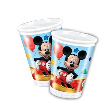 Mickey mouse bekers 200ml 8 stuks