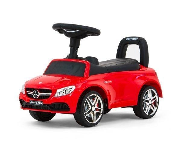 Milly Mally loopauto Mercedes junior 63 x 28 x 38 cm staal rood