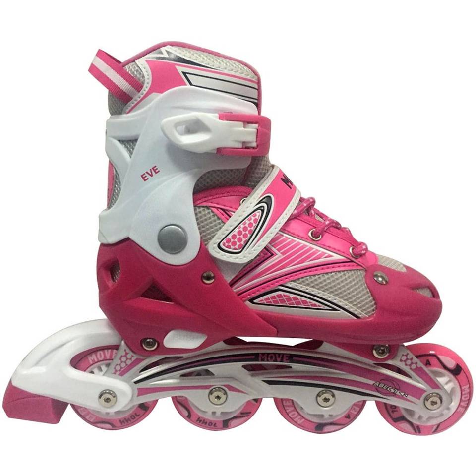 Move inlineskates Eve meisjes - maat 30/33 - roze